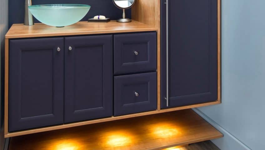 Floating Your Vanity - Welborn Cabinets